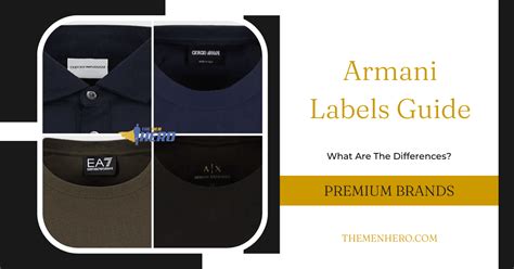 different armani brands|armani brands explained.